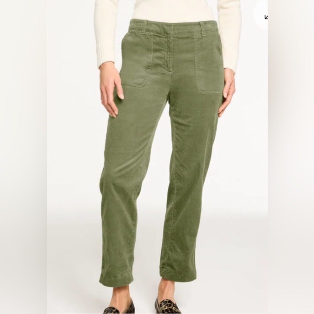 Talbots Spring Green Corduroy Pants, size 8P